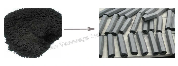 Environmental Protection Equipment New Energy Peat Coal Charcoal Briquette Bar Extruder