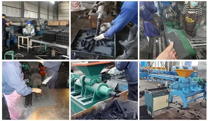 Low Investment Charcoal Coal Rod Bar Extruder