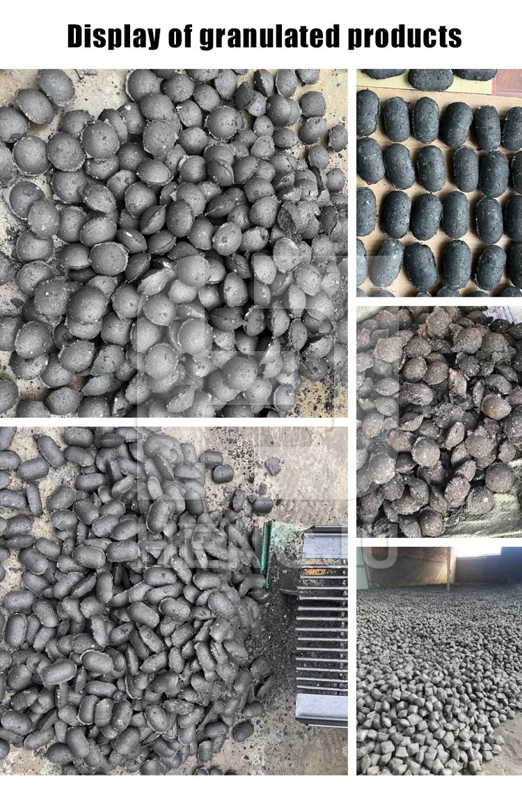 Barbecue Charcoal Production Line Coal Powder Dust Briquette Ball Press Machine for Sale