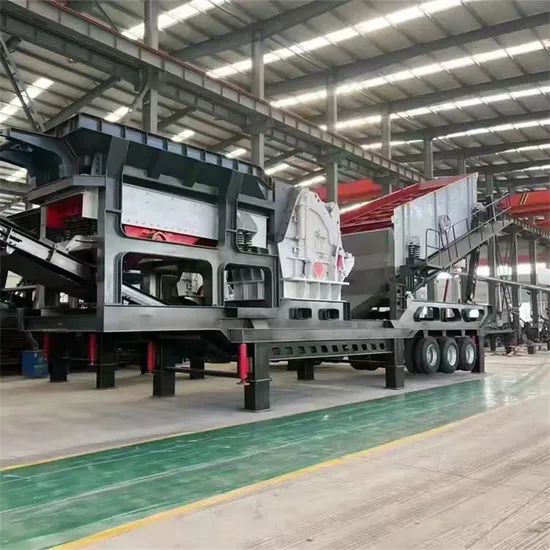 Puzzolana Portable Mobile Stone Rock Limestone Granite Impact Crusher Machine Plant
