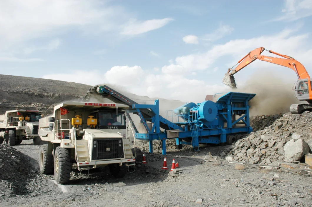 High Efficient Mobile Jaw Crusher Portable Stone Crushing Plant