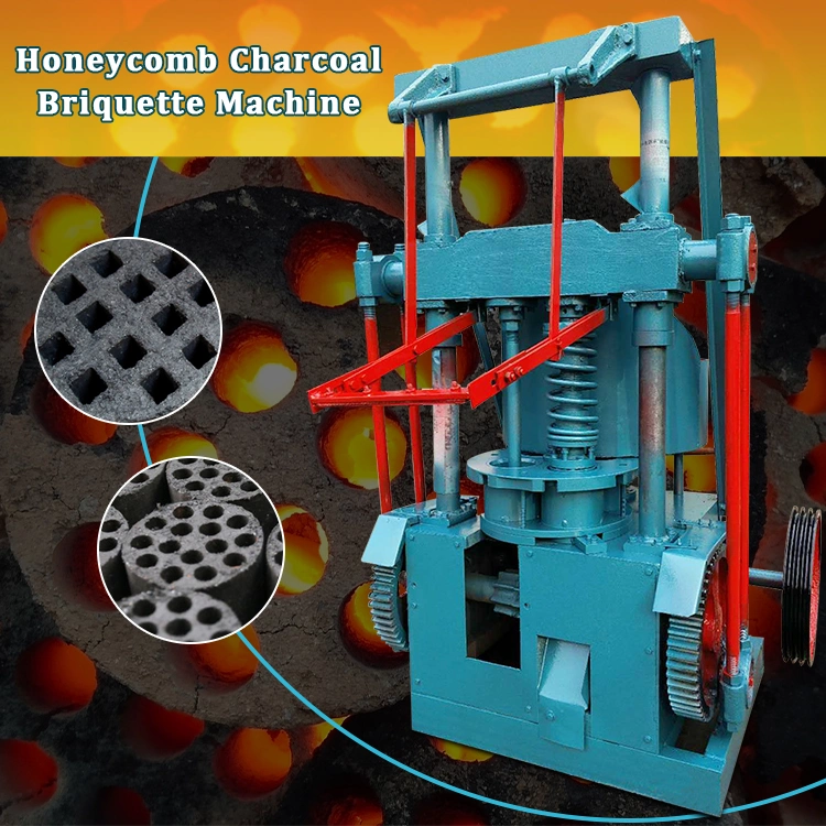 Factory Supply Honeycomb Charcoal Briquette Machines Charcoal Powder Coffee Grounds Screw Charcoal Briquette Machine