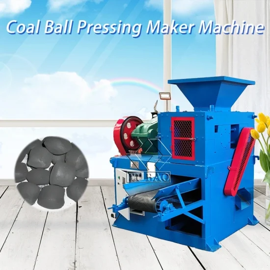 Charcoal Ball Briquetting Machine Coal Ball Press Machine Roller Ball Press Pillow Shape Charcoal Briquette Machine