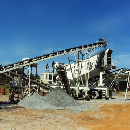 Mobile Stone Machine Jaw/Impact/Cone/Crushing for Iron Gold Ore Rock Mining Crusher Plant